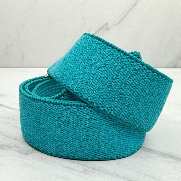 Blue Striped Stretch No Buckle Belt Strap Size XL - Picture 8 of 12